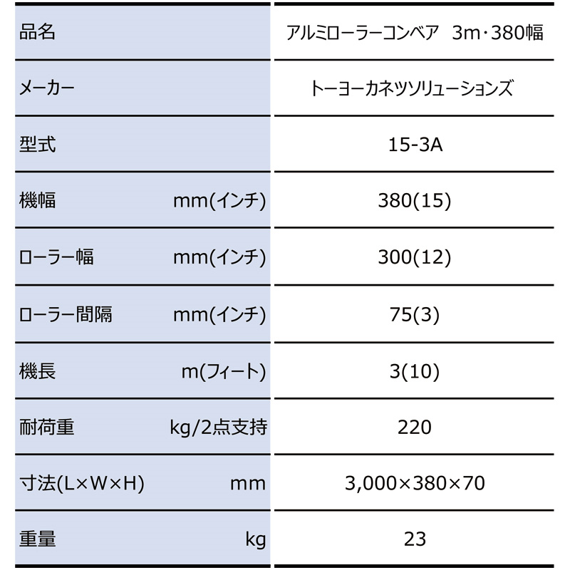 最大97％オフ！ アルミ製 ローラーコンベア MAR-40103 <br>アルインコ幅400mm×ピッチ100mm×機長300cm<br>法人個人選択 